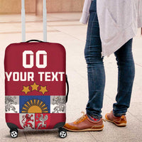 Custom Latvia Hockey Luggage Cover Latvijas Go Champions