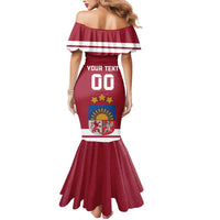 Custom Latvia Hockey Mermaid Dress Latvijas Go Champions