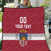 Custom Latvia Hockey Quilt Latvijas Go Champions