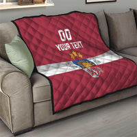 Custom Latvia Hockey Quilt Latvijas Go Champions