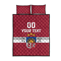Custom Latvia Hockey Quilt Bed Set Latvijas Go Champions