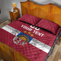 Custom Latvia Hockey Quilt Bed Set Latvijas Go Champions