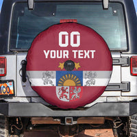 Custom Latvia Hockey Spare Tire Cover Latvijas Go Champions