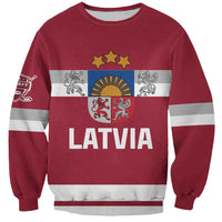 Custom Latvia Hockey Sweatshirt Latvijas Go Champions