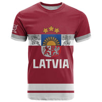 Custom Latvia Hockey T Shirt Latvijas Go Champions