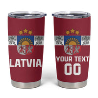 Custom Latvia Hockey Tumbler Cup Latvijas Go Champions