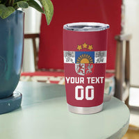 Custom Latvia Hockey Tumbler Cup Latvijas Go Champions