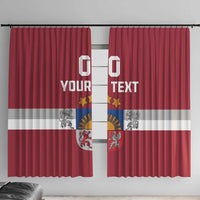 Custom Latvia Hockey Window Curtain Latvijas Go Champions
