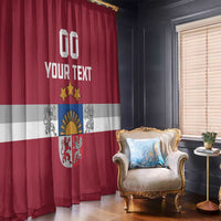 Custom Latvia Hockey Window Curtain Latvijas Go Champions