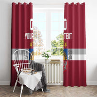 Custom Latvia Hockey Window Curtain Latvijas Go Champions