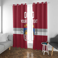 Custom Latvia Hockey Window Curtain Latvijas Go Champions