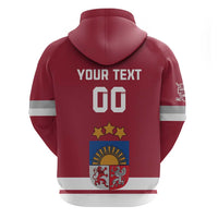 Custom Latvia Hockey Zip Hoodie Latvijas Go Champions