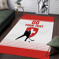 Custom Switzerland Hockey Area Rug Come On La Nati