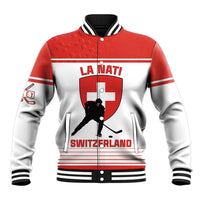 Custom Switzerland Hockey Baseball Jacket Come On La Nati