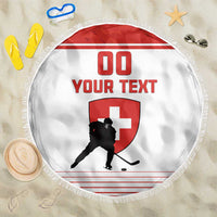 Custom Switzerland Hockey Beach Blanket Come On La Nati