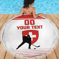 Custom Switzerland Hockey Beach Blanket Come On La Nati