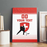 Custom Switzerland Hockey Canvas Wall Art Come On La Nati