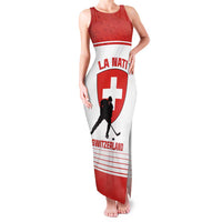 Custom Switzerland Hockey Family Matching Tank Maxi Dress and Hawaiian Shirt Come On La Nati