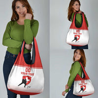 Custom Switzerland Hockey Grocery Bag Come On La Nati