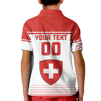 Custom Switzerland Hockey Kid Polo Shirt Come On La Nati