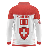 Custom Switzerland Hockey Long Sleeve Polo Shirt Come On La Nati