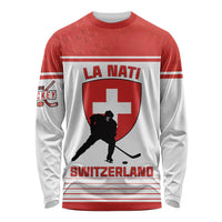 Custom Switzerland Hockey Long Sleeve Shirt Come On La Nati