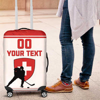 Custom Switzerland Hockey Luggage Cover Come On La Nati