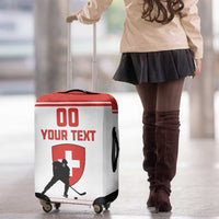 Custom Switzerland Hockey Luggage Cover Come On La Nati