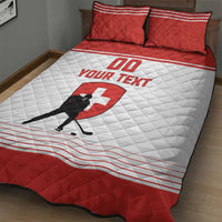 Custom Switzerland Hockey Quilt Bed Set Come On La Nati