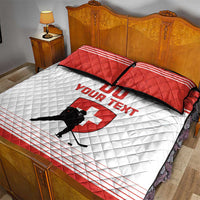 Custom Switzerland Hockey Quilt Bed Set Come On La Nati