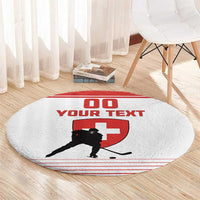Custom Switzerland Hockey Round Carpet Come On La Nati