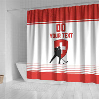 Custom Switzerland Hockey Shower Curtain Come On La Nati