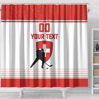 Custom Switzerland Hockey Shower Curtain Come On La Nati