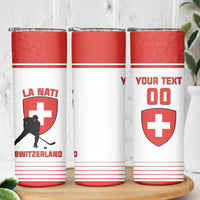 Custom Switzerland Hockey Skinny Tumbler Come On La Nati