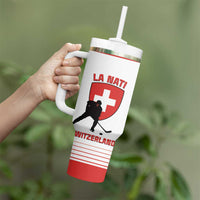 Custom Switzerland Hockey Tumbler With Handle Come On La Nati