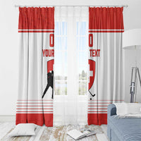 Custom Switzerland Hockey Window Curtain Come On La Nati