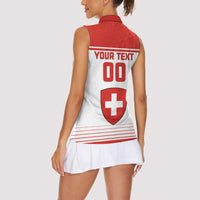 Custom Switzerland Hockey Women Sleeveless Polo Shirt Come On La Nati