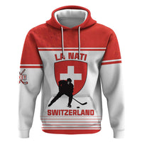 Custom Switzerland Hockey Zip Hoodie Come On La Nati