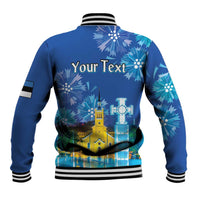Personalized Estonian Restoration of Independence Baseball Jacket Freedom Square Tallinn Capital