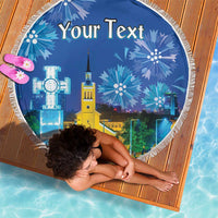 Personalized Estonian Restoration of Independence Beach Blanket Freedom Square Tallinn Capital