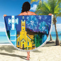 Personalized Estonian Restoration of Independence Beach Blanket Freedom Square Tallinn Capital