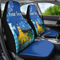 Personalized Estonian Restoration of Independence Car Seat Cover Freedom Square Tallinn Capital