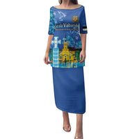 Personalized Estonian Restoration of Independence Family Matching Puletasi and Hawaiian Shirt Freedom Square Tallinn Capital