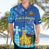 Personalized Estonian Restoration of Independence Hawaiian Shirt Freedom Square Tallinn Capital