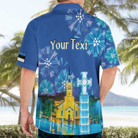 Personalized Estonian Restoration of Independence Hawaiian Shirt Freedom Square Tallinn Capital