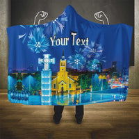 Personalized Estonian Restoration of Independence Hooded Blanket Freedom Square Tallinn Capital