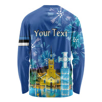 Personalized Estonian Restoration of Independence Long Sleeve Shirt Freedom Square Tallinn Capital