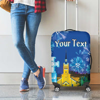 Personalized Estonian Restoration of Independence Luggage Cover Freedom Square Tallinn Capital