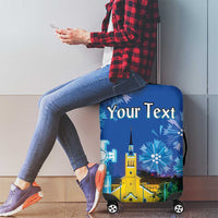 Personalized Estonian Restoration of Independence Luggage Cover Freedom Square Tallinn Capital