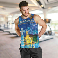Personalized Estonian Restoration of Independence Men Tank Top Freedom Square Tallinn Capital